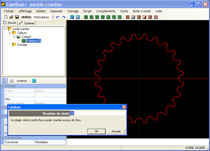 Step 1 - Insert pulley profile